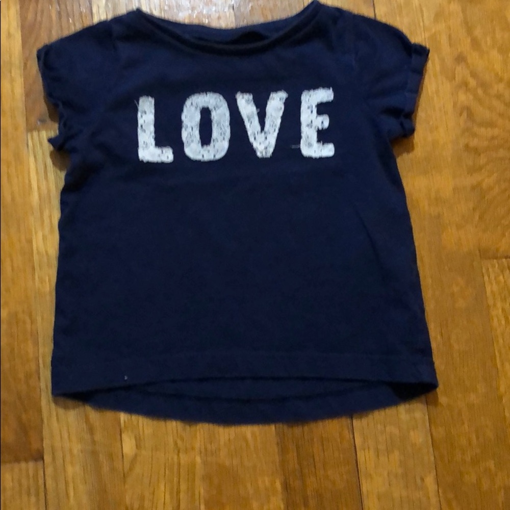 Toddler Carter’s blue tee shirt
